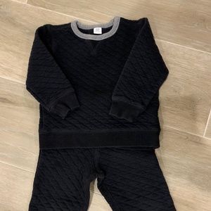 Baby boy, black jogger set